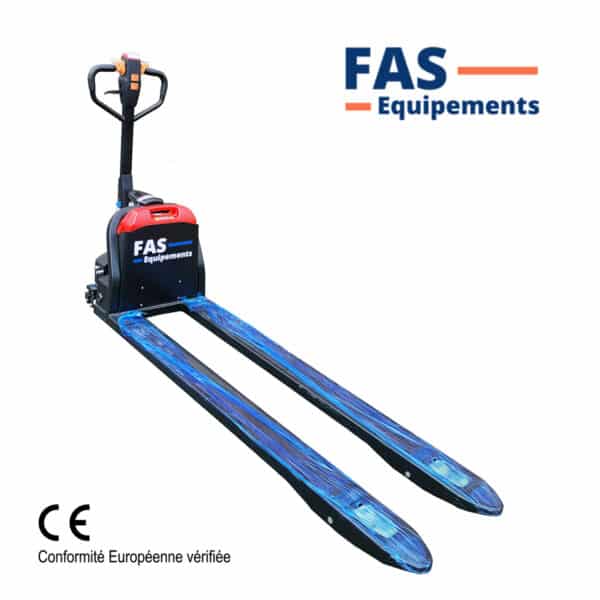 Transpalette électrique - fourche longue 1800mm- ELEP-15A LI3 Eligible aide CNAM* -1500kg (sans livraison)